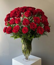 Shalom Tikvah's Red Roses Vased