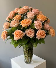36 Peach Roses