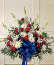 Red White & Blue Standing Basket
