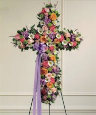 Standing Cross with Pastel Mixed