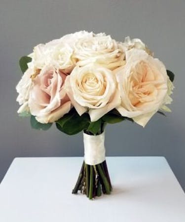 Classic Blush Rose Wedding Bouquet