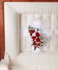 Red & White Cross Pillow