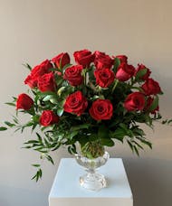 Two Dozen Premium Roses Vased