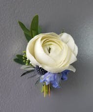 SOMETHING BLUE BOUTONNIERE