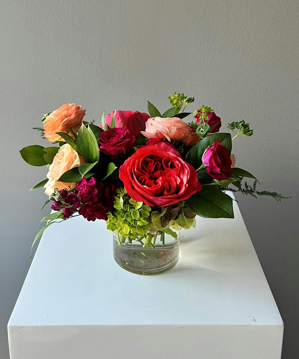 Vibrant Garden Centerpiece Baltimore (MD) SameDay Wedding Flowers